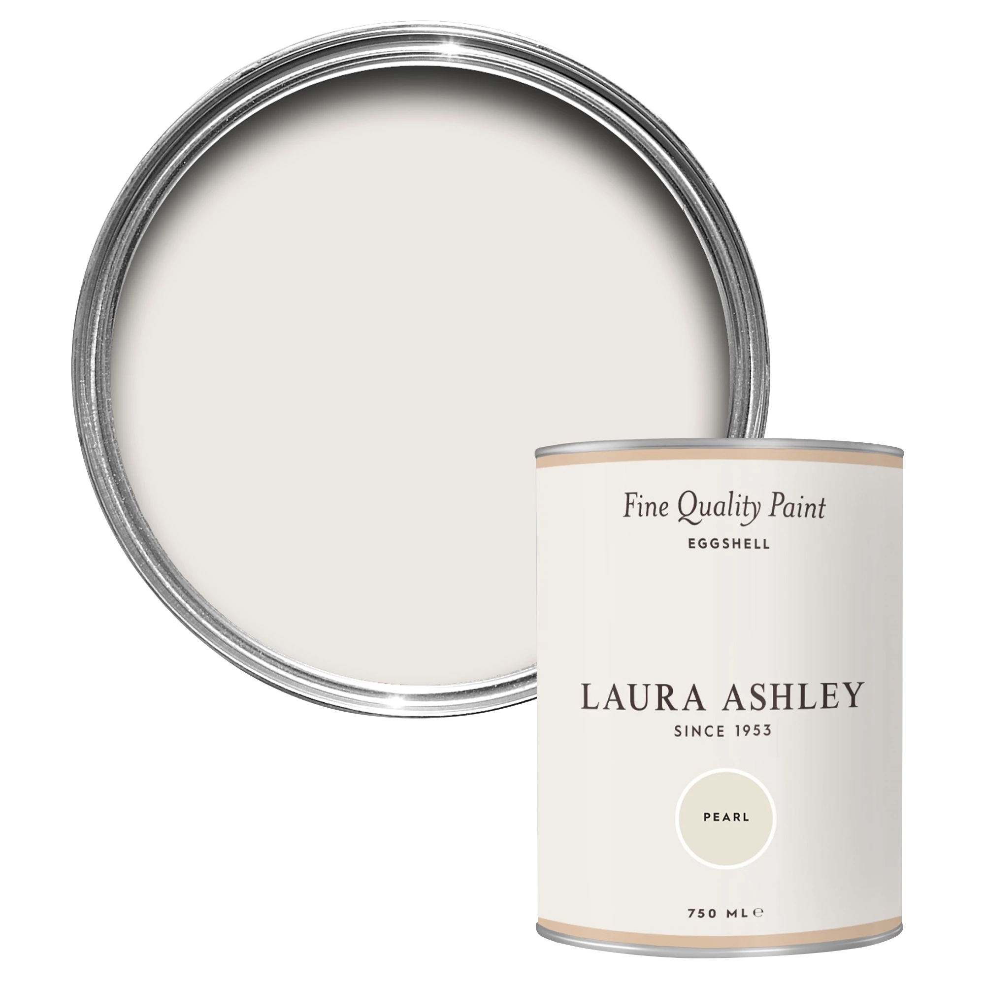 Laura Ashley Pearl Eggshell Emulsion paint, 750ml Laura Ashley Pearl Eggshell Emulsion Paint, 750ml -Home Paint Store laura ashley pearl eggshell emulsion paint 750ml5011583473445 02c bq