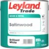 Leyland Trade White Satinwood Metal & Wood Paint, 2.5L