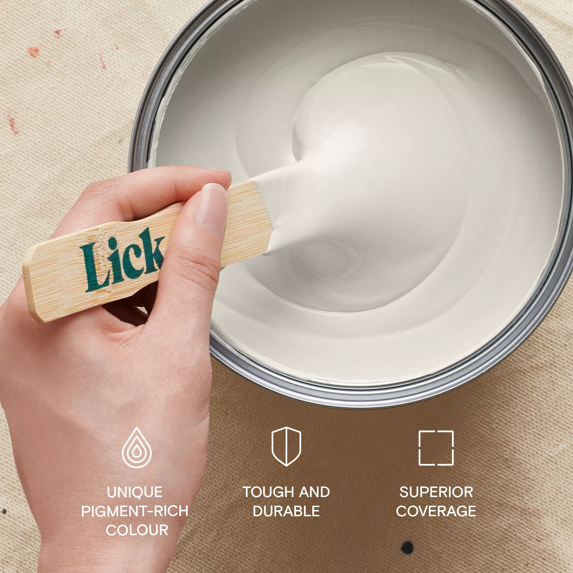 Lick Beige 03 Matt Emulsion paint, 2.5L Lick Beige 03 Matt Emulsion Paint, 2.5L -Home Paint Store lick beige 03 matt emulsion paint 2 5l5060756113732 05i bq