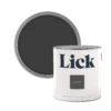 Lick Black 02 Matt Emulsion Paint, 2.5L