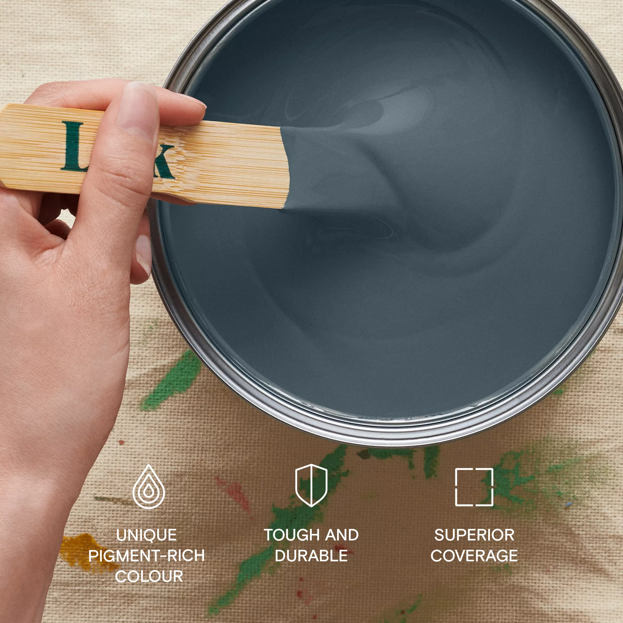 Lick Blue 07 Matt Emulsion paint, 2.5L Lick Blue 07 Matt Emulsion Paint, 2.5L -Home Paint Store lick blue 07 matt emulsion paint 2 5l5060756110229 05i bq