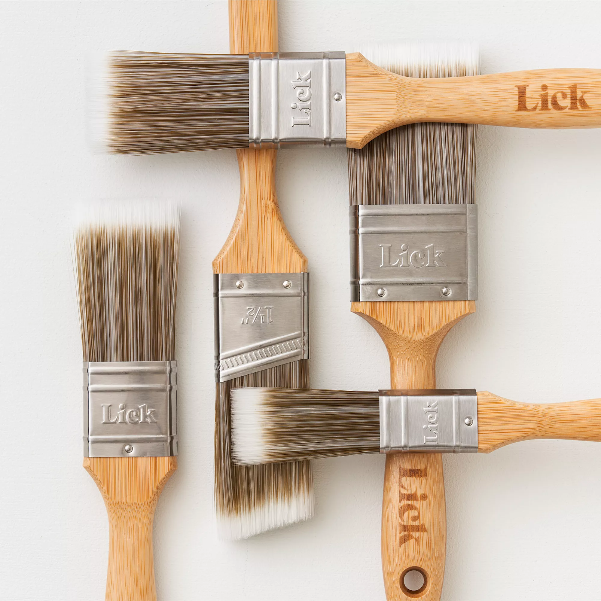 Lick Flagged tip Paint brush, Set of 5 Lick Flagged Tip Paint Brush, Set Of 5 -Home Paint Store lick flagged tip paint brush set of 55060932649031 02i bq