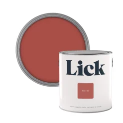 Lick Red 05 Matt Emulsion Paint, 2.5L