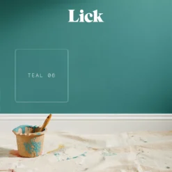 Lick Teal 06 Matt Emulsion Paint, 2.5L -Home Paint Store lick teal 06 matt emulsion paint 2 5l5060932643756 06i bq