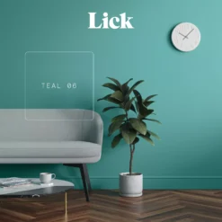Lick Teal 06 Matt Emulsion Paint, 2.5L -Home Paint Store lick teal 06 matt emulsion paint 2 5l5060932643756 07i bq