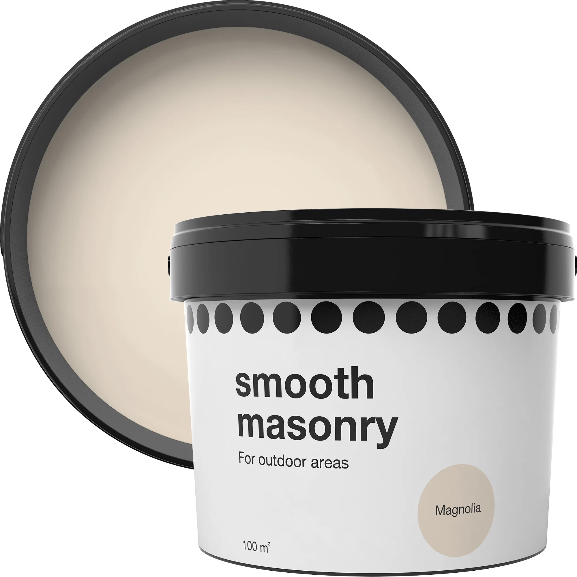 Magnolia Smooth Matt Masonry paint, 10L Magnolia Smooth Matt Masonry Paint, 10L -Home Paint Store magnolia smooth matt masonry paint 10l3663602521563 02c bq