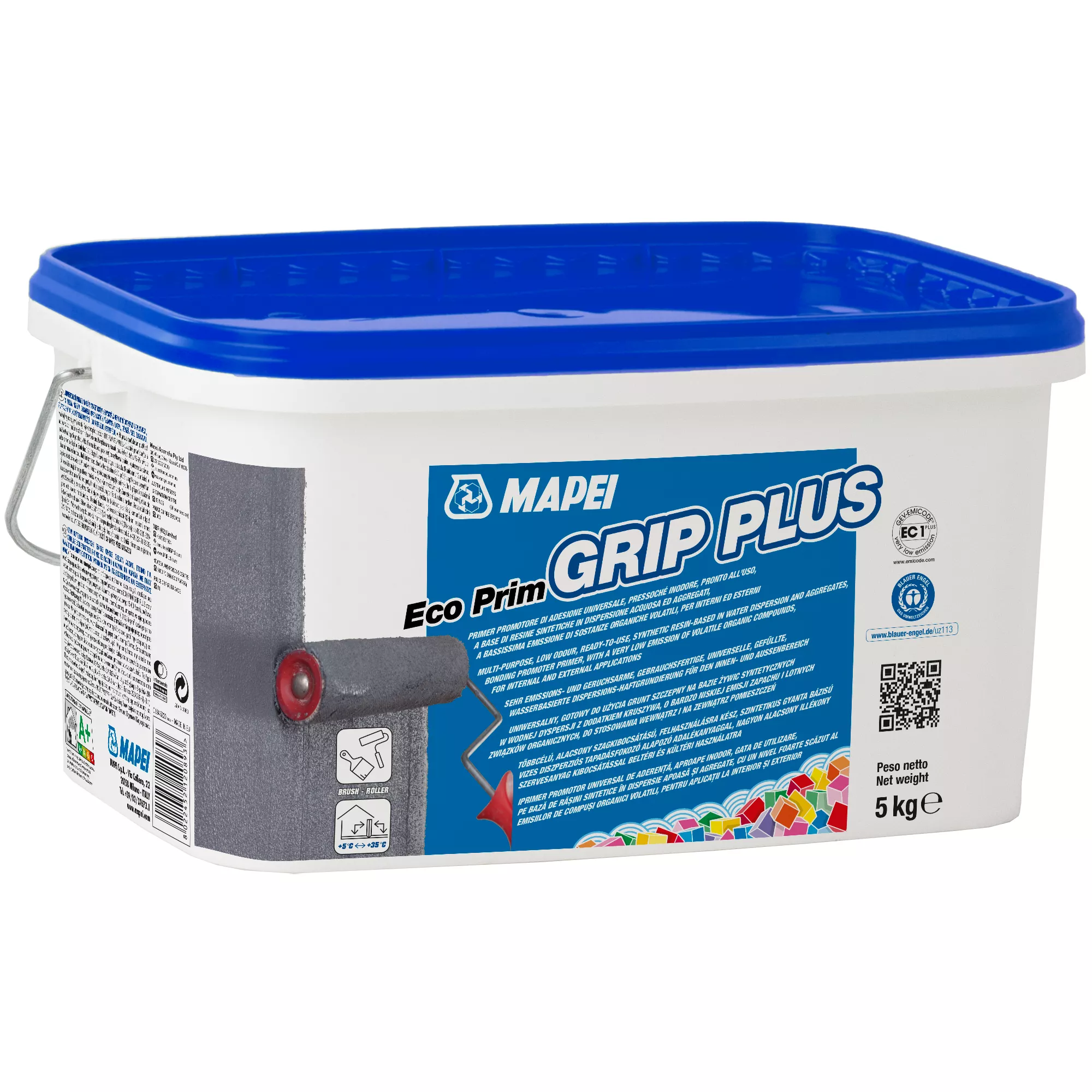 Mapei Eco Grip Plus Grey Primer, 5L, 5kg Plastic tub Mapei Eco Grip Plus Grey Primer, 5L, 5kg Plastic Tub -Home Paint Store mapei eco grip plus grey primer 5l 5kg plastic tub8022452120893 01c