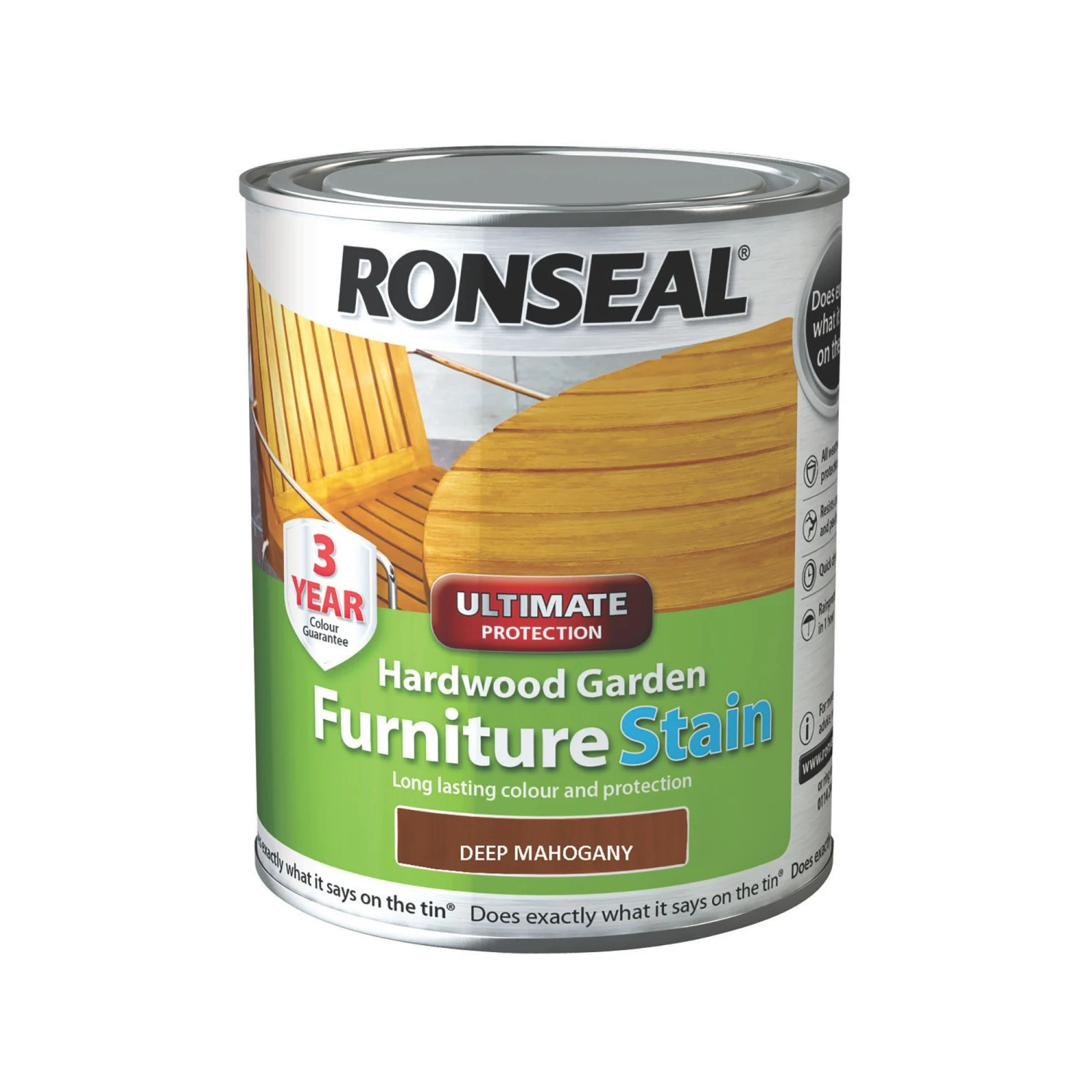 Ronseal Hardwood Deep mahogany Furniture Wood stain, 750ml Ronseal Hardwood Deep Mahogany Furniture Wood Stain, 750ml -Home Paint Store ronseal hardwood deep mahogany furniture wood stain 750ml5010214864324 08c bq