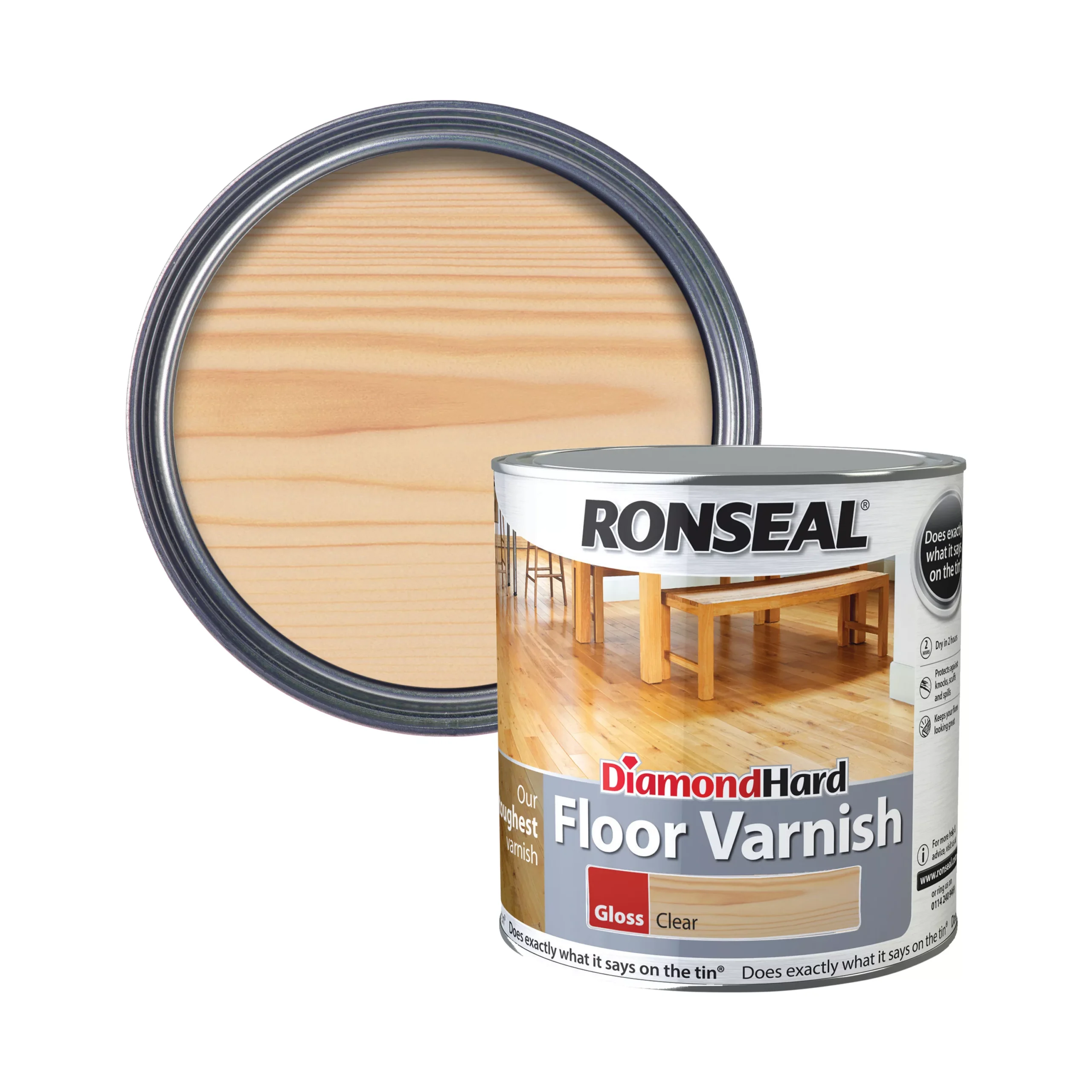 Ronseal Interior Clear Gloss Floor Varnish, 2.5L Ronseal Interior Clear Gloss Floor Varnish, 2.5L -Home Paint Store ronseal interior clear gloss floor varnish 2 5l5010214825820 02c bq scaled