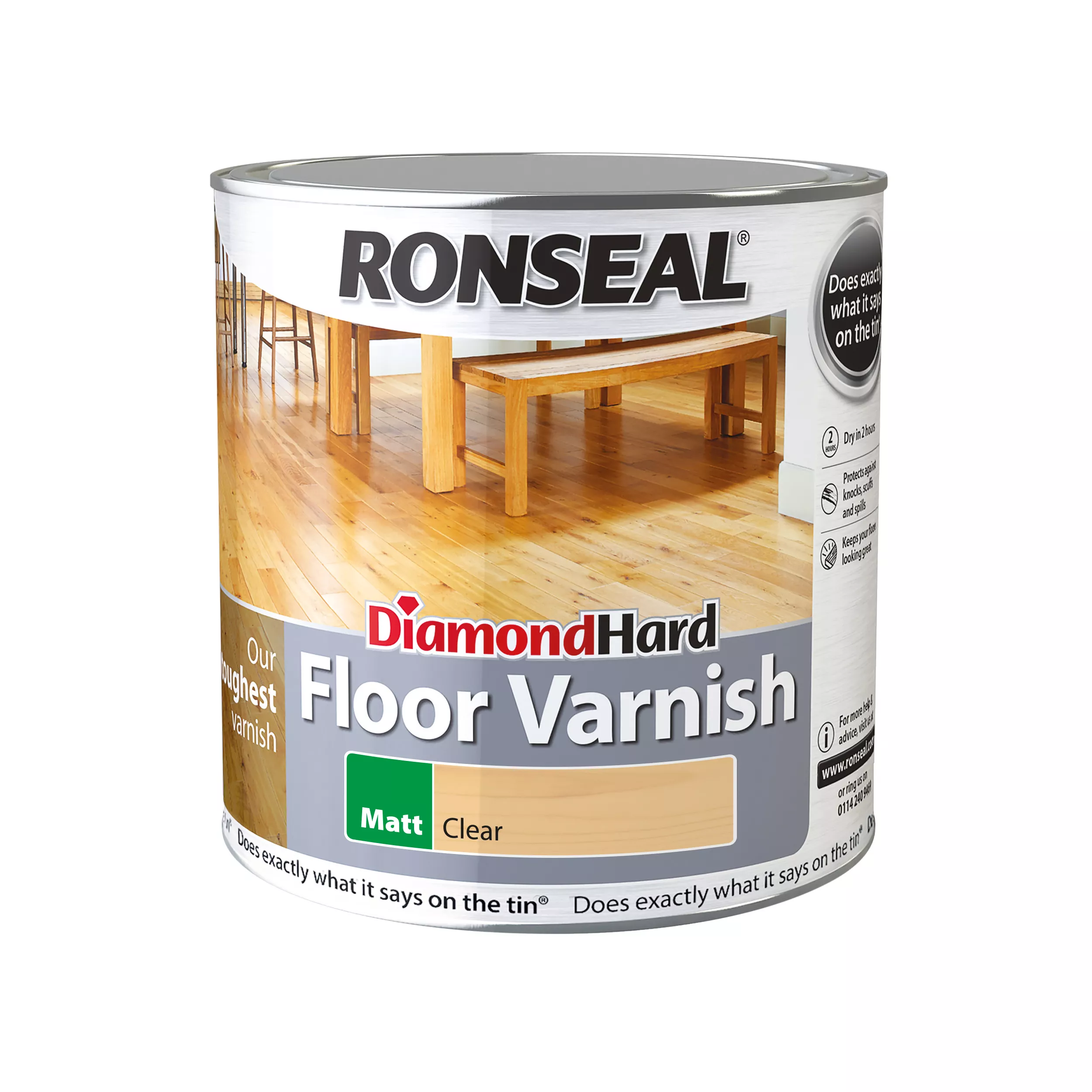 Ronseal Interior Clear Matt Varnish, 2.5L Ronseal Interior Clear Matt Varnish, 2.5L -Home Paint Store ronseal interior clear matt varnish 2 5l5010214875399 08c bq