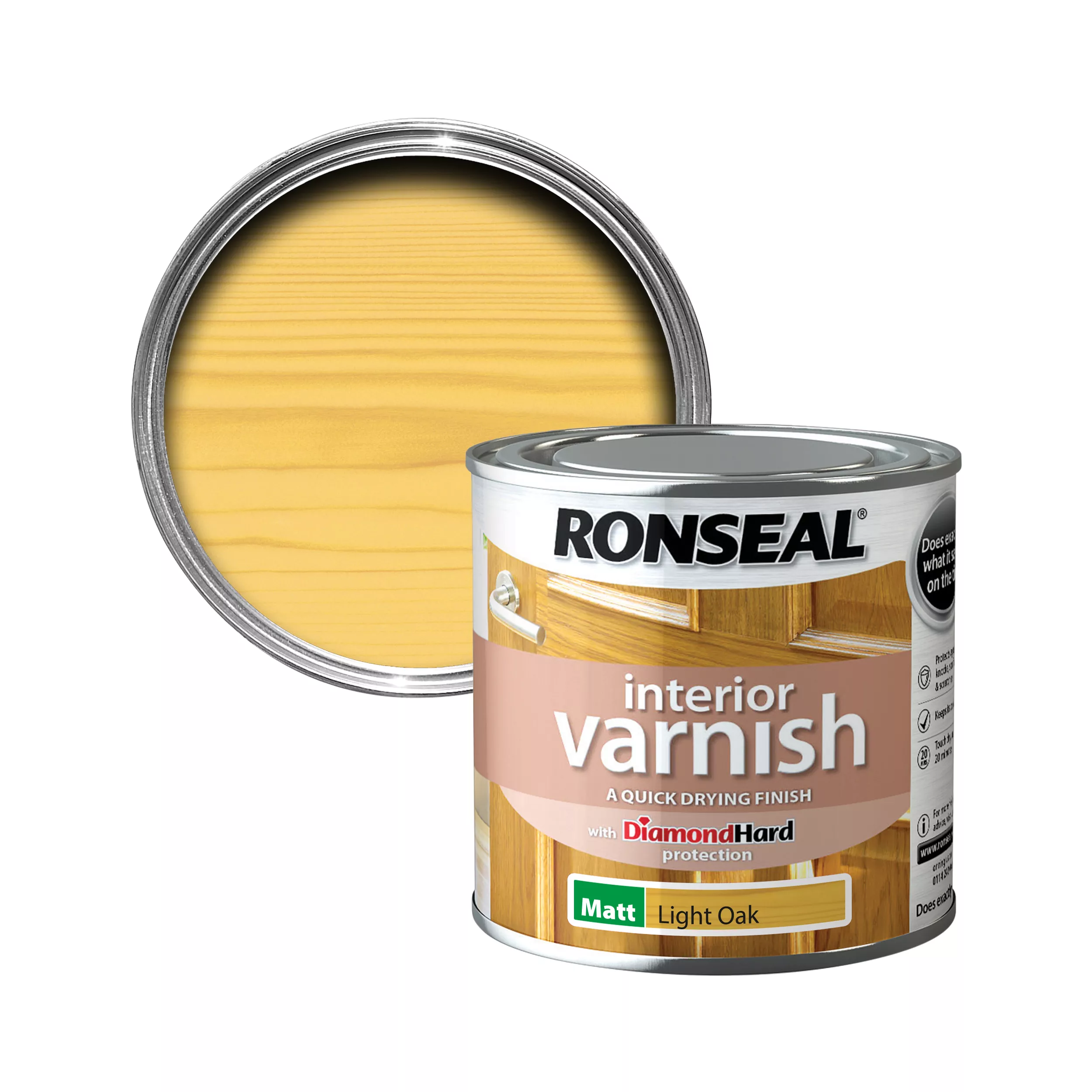 Ronseal Interior Oak Matt Varnish, 250ml