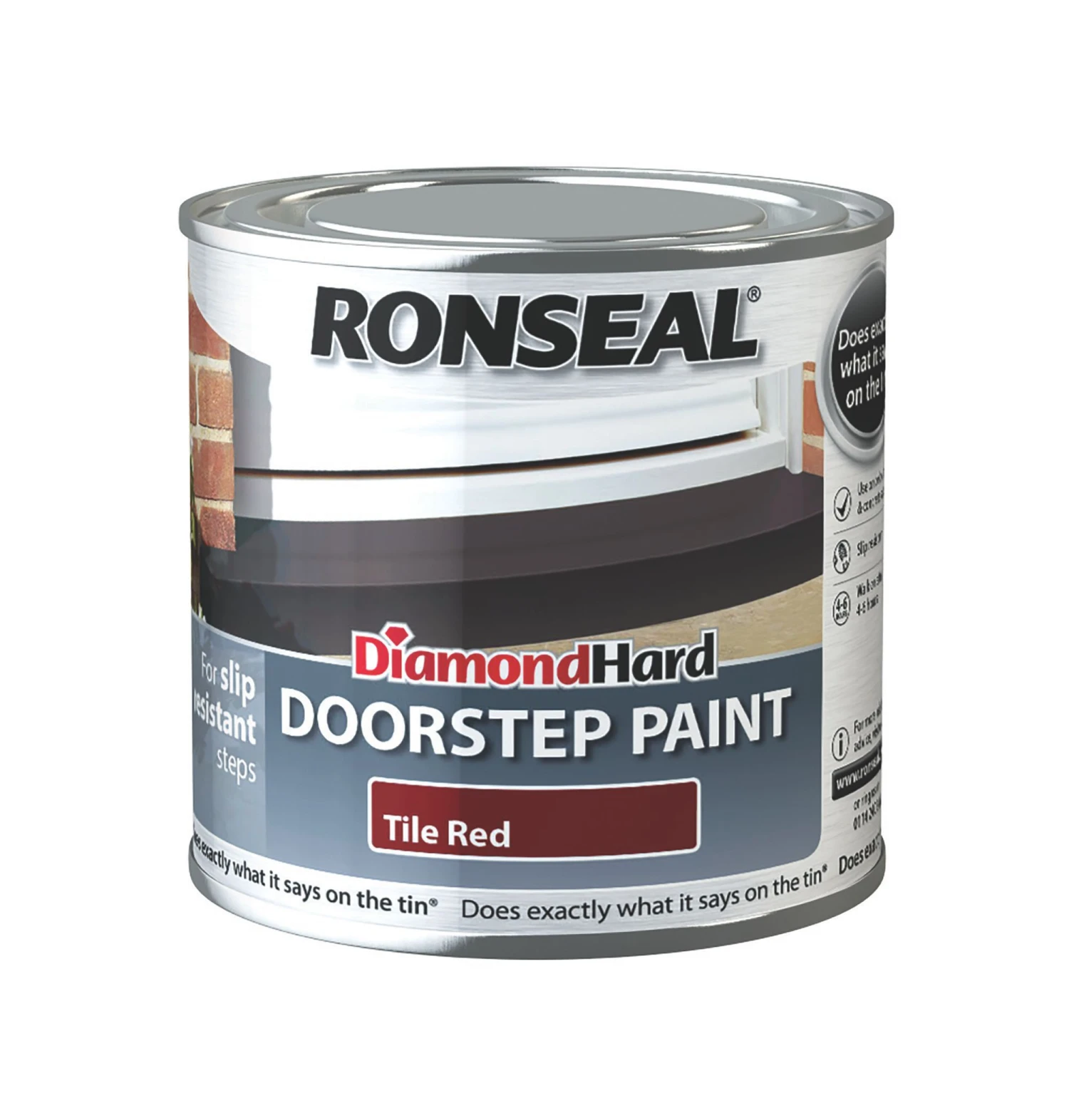 Ronseal Tile red Satinwood Doorstep paint, 250ml Ronseal Tile Red Satinwood Doorstep Paint, 250ml -Home Paint Store ronseal tile red satinwood doorstep paint 250ml5010214866588 08c bq