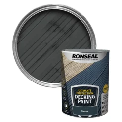 Home Paint Store 27 Ronseal Ultimate Protection Matt Charcoal Decking Paint, 5L