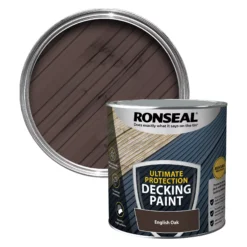 Home Paint Store 29 Ronseal Ultimate Protection Matt English Oak Decking Paint, 2.5L