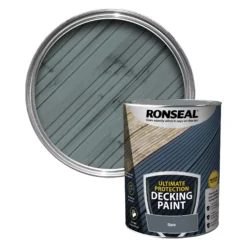 Home Paint Store 19 Ronseal Ultimate Protection Matt Slate Decking Paint, 5L