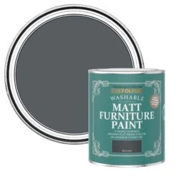 Rust-Oleum Black Sand Matt Furniture Paint, 750ml