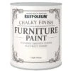 Rust-Oleum Chalk White Chalky Effect Matt Furniture Paint, 2.5L