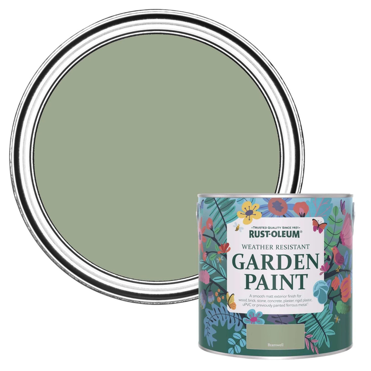 Rust-Oleum Garden Paint Bramwell Matt Multi-surface Garden Paint, 2.5L Tin Rust-Oleum Garden Paint Bramwell Matt Multi-surface Garden Paint, 2.5L Tin -Home Paint Store rust oleum garden paint bramwell matt multi surface garden paint 2 5l tin5013296131841 02c bq
