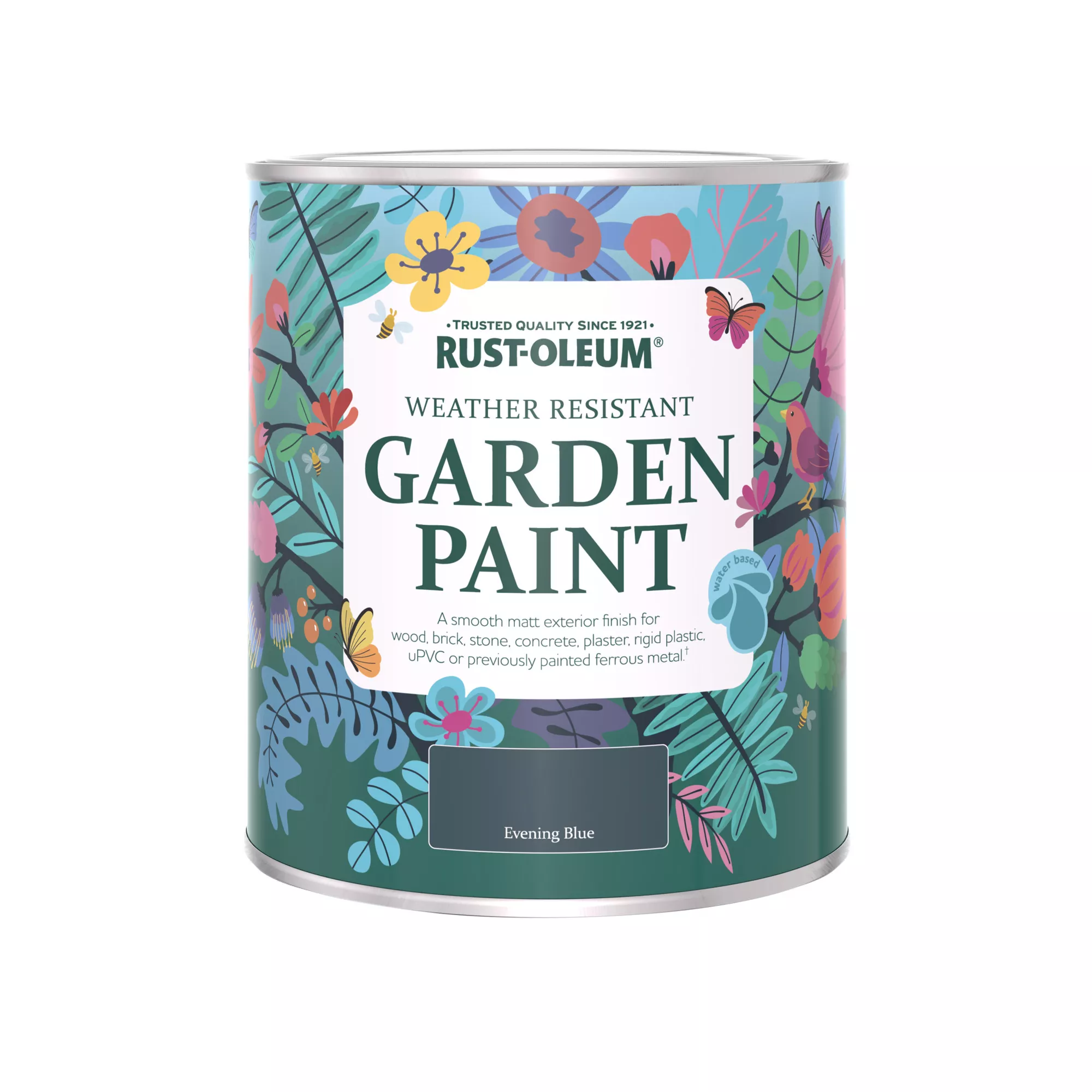 Rust-Oleum Garden Paint Evening Blue Matt Multi-surface Garden Paint, 750ml Tin Rust-Oleum Garden Paint Evening Blue Matt Multi-surface Garden Paint, 750ml Tin -Home Paint Store rust oleum garden paint evening blue matt multi surface garden paint 750ml tin5013296131728 08c bq