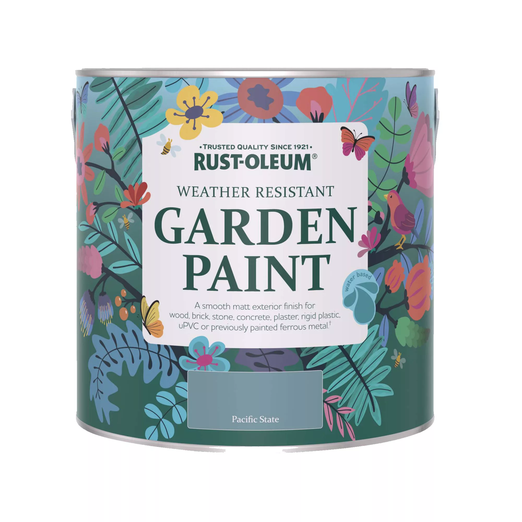 Rust-Oleum Garden Paint Pacific State Matt Multi-surface Garden Paint, 2.5L Tin Rust-Oleum Garden Paint Pacific State Matt Multi-surface Garden Paint, 2.5L Tin -Home Paint Store rust oleum garden paint pacific state matt multi surface garden paint 2 5l tin5013296131872 08c bq