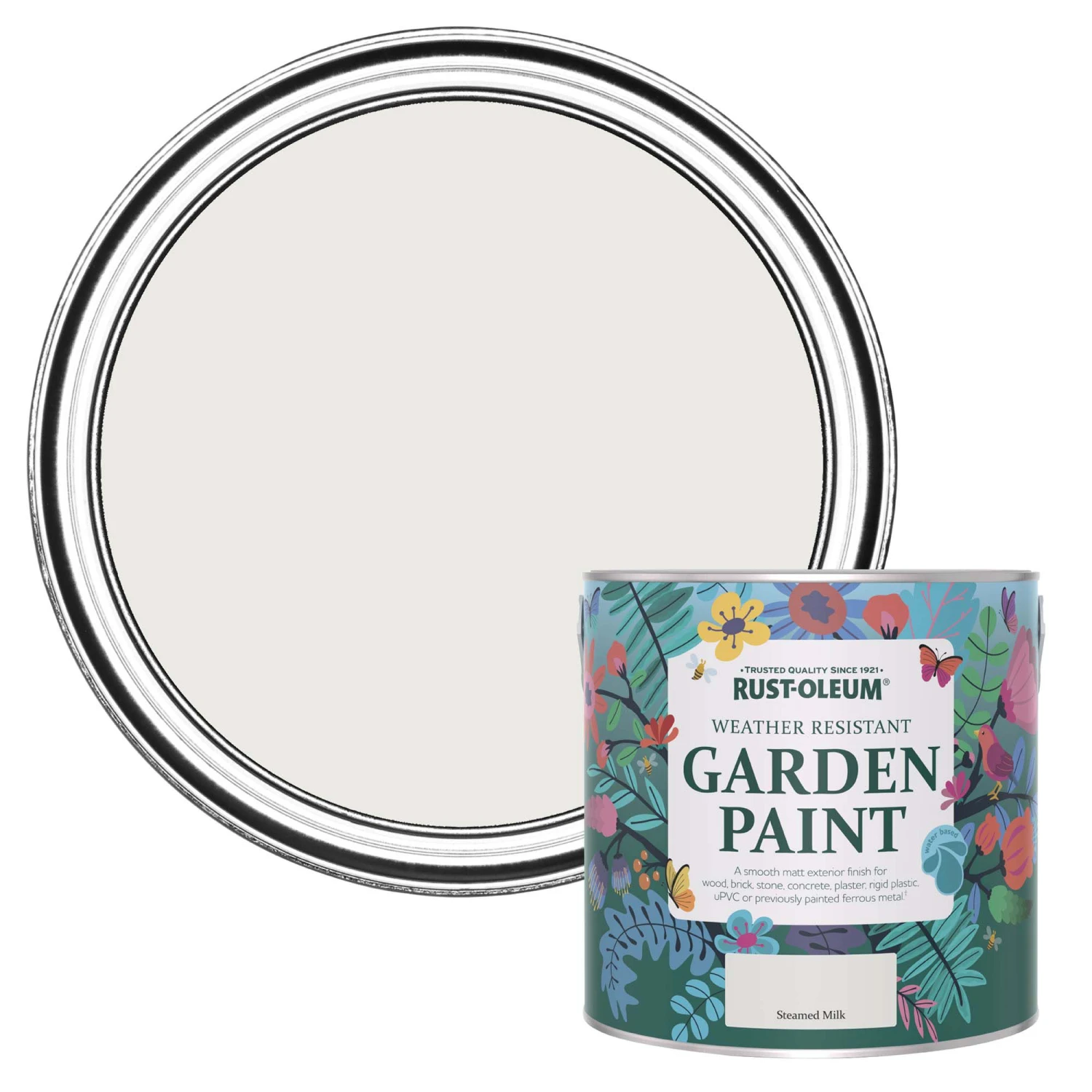 Rust-Oleum Garden Paint Steamed Milk Matt Multi-surface Garden Paint, 2.5L Tin Rust-Oleum Garden Paint Steamed Milk Matt Multi-surface Garden Paint, 2.5L Tin -Home Paint Store rust oleum garden paint steamed milk matt multi surface garden paint 2 5l tin5013296131803 02c bq