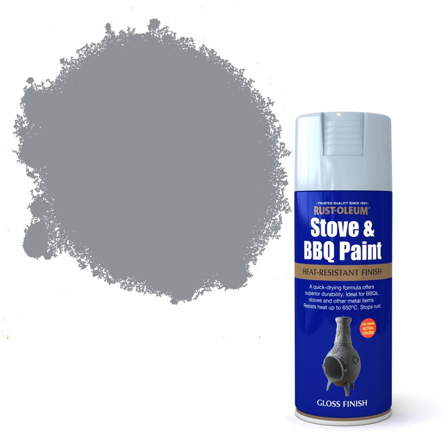 Rust-Oleum Stove & bbq Matt Silver effect Multi-surface Spray paint, 400ml Rust-Oleum Stove & Bbq Matt Silver Effect Multi-surface Spray Paint, 400ml -Home Paint Store rust oleum stove bbq matt silver effect multi surface spray paint 400ml5013296950053 02c bq scaled