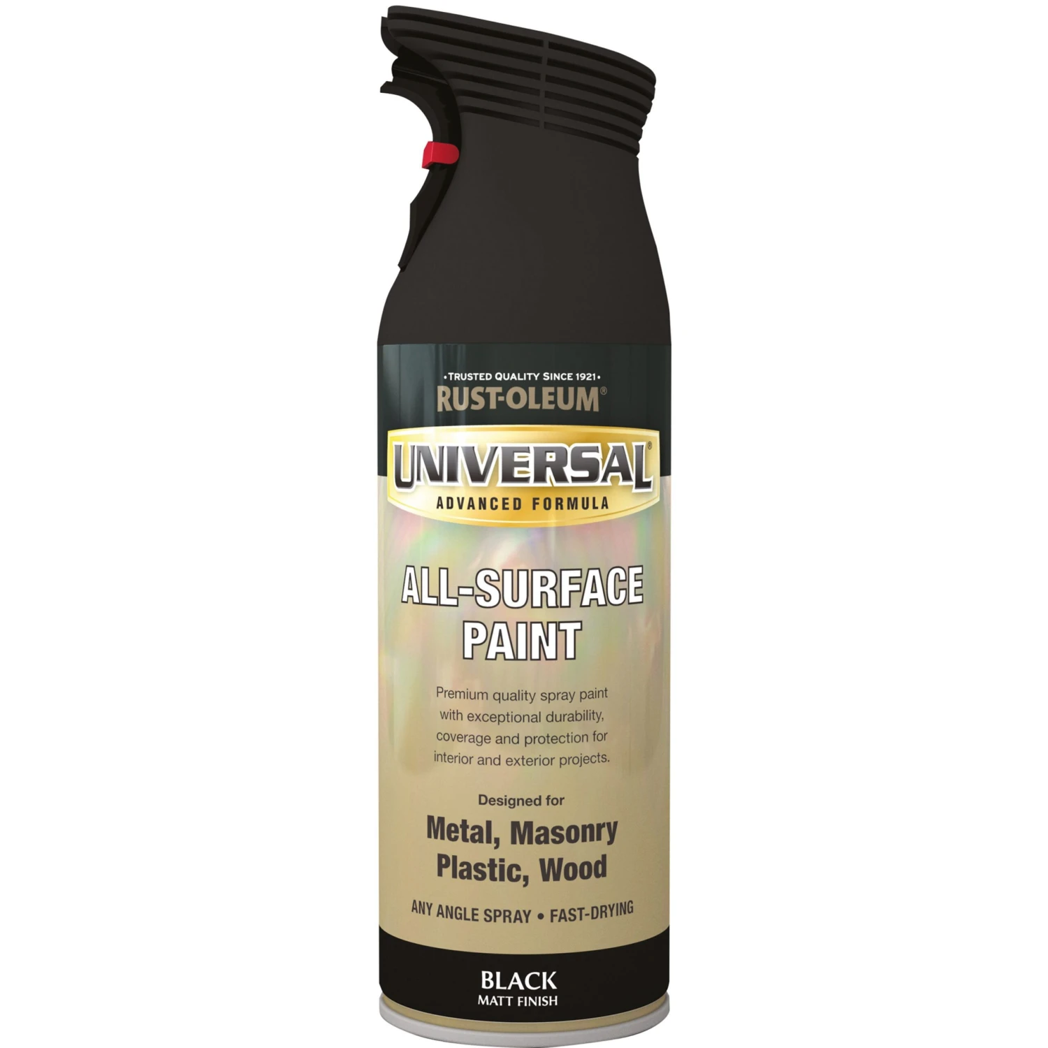 Rust-Oleum Universal Black Matt Multi-surface Spray paint, 400ml Rust-Oleum Universal Black Matt Multi-surface Spray Paint, 400ml -Home Paint Store rust oleum universal black matt multi surface spray paint 400ml5013296950763 08c bq scaled