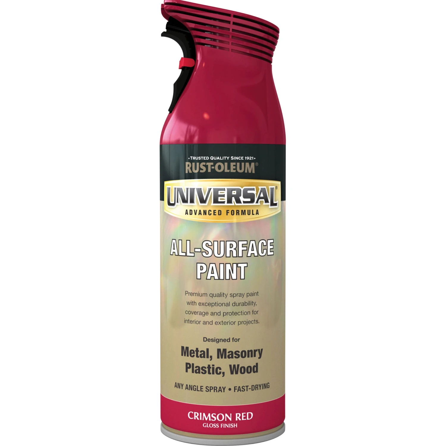 Rust-Oleum Universal Crimson red Gloss Multi-surface Spray paint, 400ml Rust-Oleum Universal Crimson Red Gloss Multi-surface Spray Paint, 400ml -Home Paint Store rust oleum universal crimson red gloss multi surface spray paint 400ml5013296951050 08c bq scaled