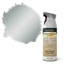 Rust-Oleum Universal Satinwood Nickel Effect Multi-surface Spray Paint, 400ml