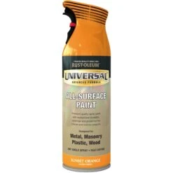 Rust-Oleum Universal Sunset Orange Gloss Multi-surface Spray Paint, 400ml -Home Paint Store rust oleum universal sunset orange gloss multi surface spray paint 400ml5013296951043 08c bq