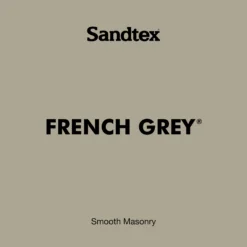 Sandtex French Grey Matt Masonry Paint, 5L Tub -Home Paint Store sandtex french grey matt masonry paint 5l tub5010131564291 01t bq