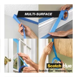 ScotchBlue Blue Masking Tape (L)41m (W)48mm, Pack Of 3 -Home Paint Store scotchblue blue masking tape l 41m w 48mm pack of 34054596721999 03i