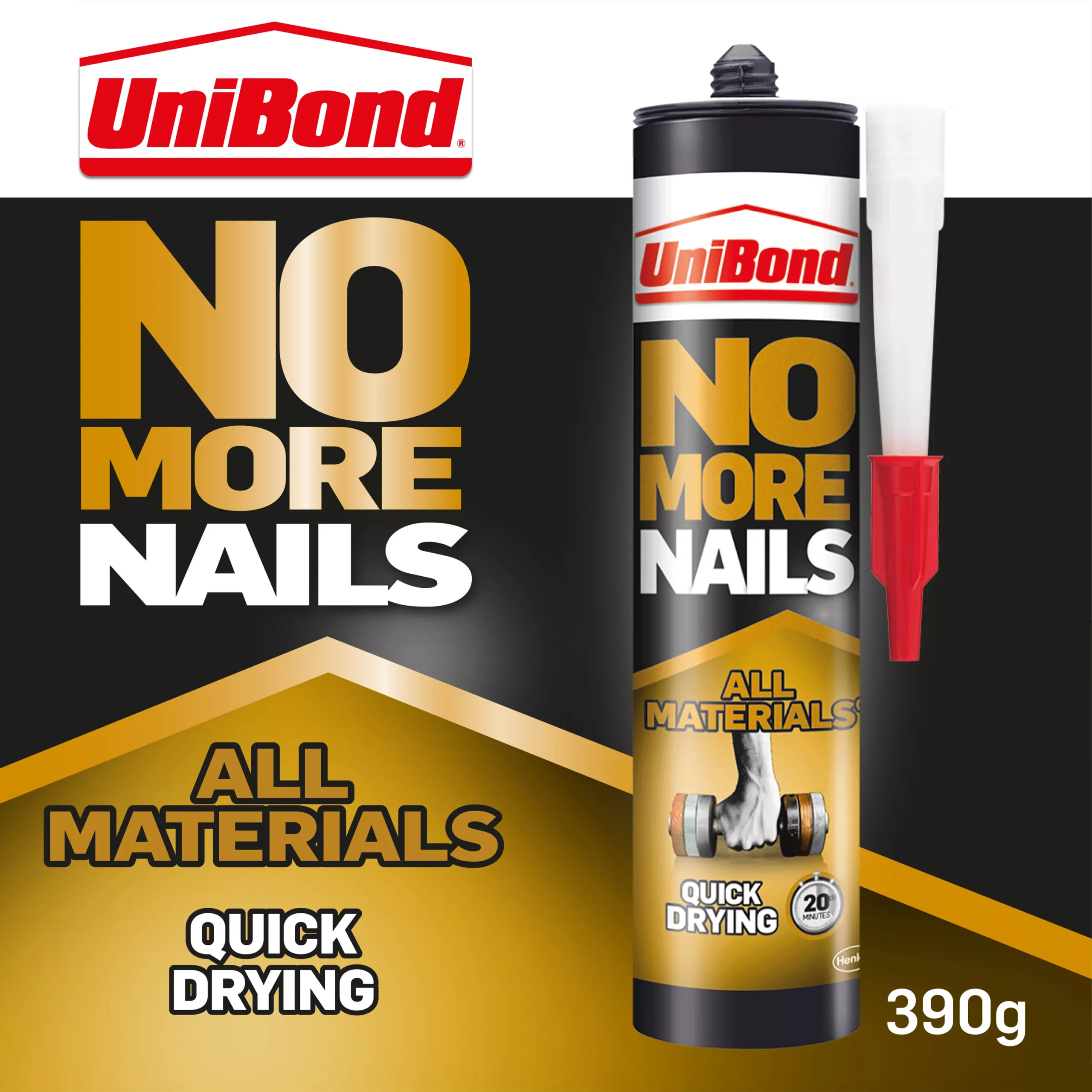 UniBond No More Nails White Grab adhesive 390ml UniBond No More Nails White Grab Adhesive 390ml -Home Paint Store unibond no more nails white grab adhesive 390ml5010383319045 12c bq scaled