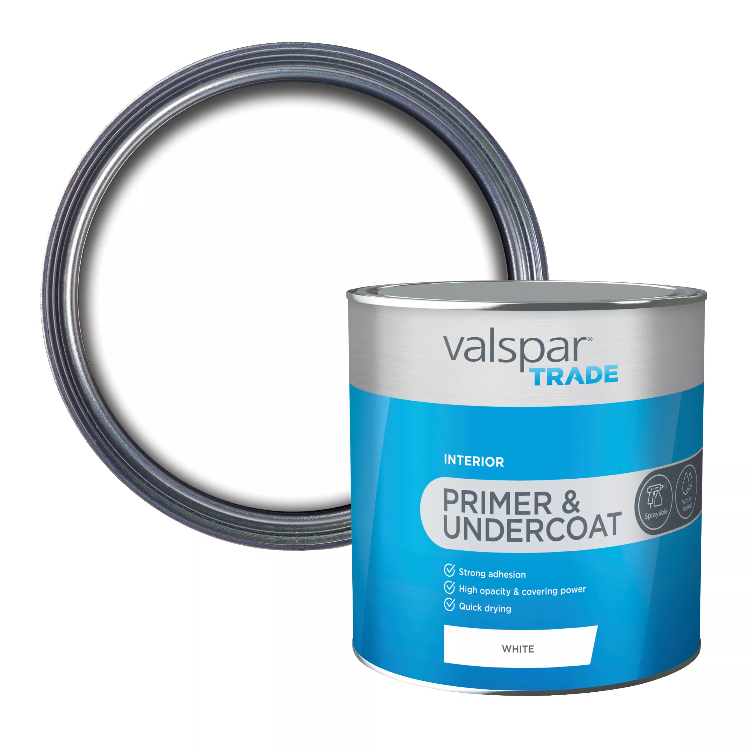 Valspar Trade White Multi-surface Primer, 2.5L Valspar Trade White Multi-surface Primer, 2.5L -Home Paint Store valspar trade white multi surface primer 2 5l5055018166236 01c bq